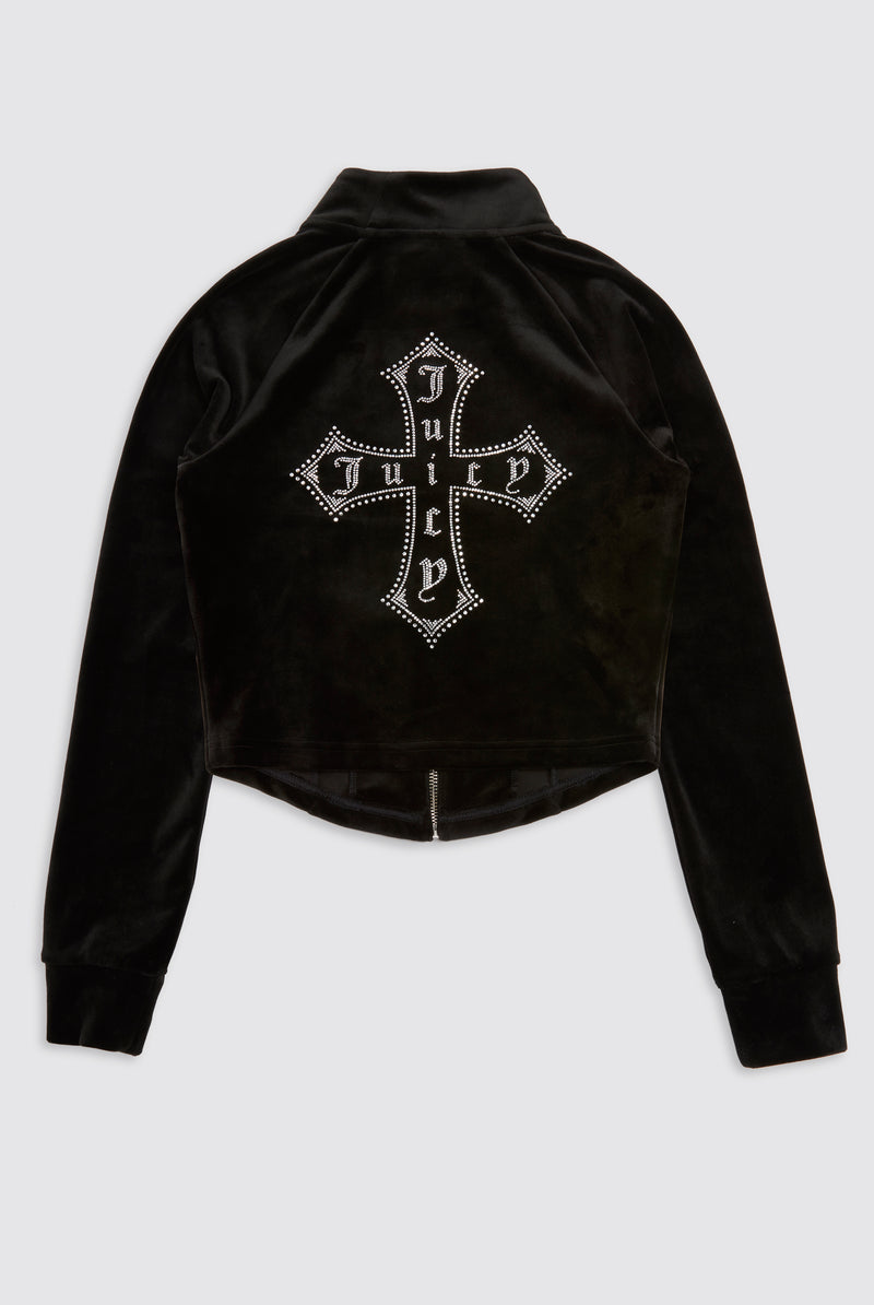 Hoodie "Morgan Cross" I black