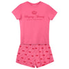 Pyjama "Binky Crown" I hot pink (2er Set)