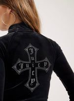 Hoodie "Morgan Cross" I black