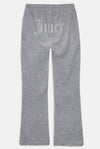 Pant "Tina" I silver marl mit Strasssteinchen