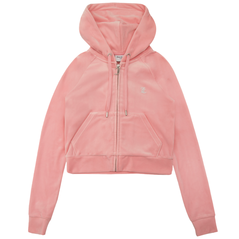 Hoodie "Madison" I juicy pink mit Strasssteinchen